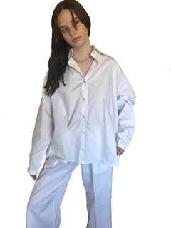 TOTEM - Set Pijama de Algodón PIMA Blanco - OLYMPIA BLUE Sleep & Loungewear
