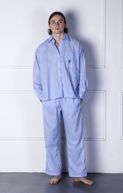 TOTEM - Set Pijama largo para hombre de Algodón y Lino