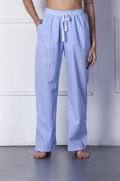TOTEM-Pantalón Loungewear de Algodón y Lino