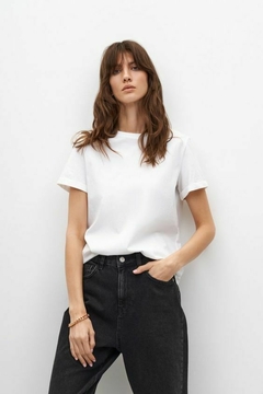TS4M- T-Shirt blanca para mujer 100% TANGÜIS PERUANO ORIGINAL