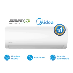 SPLIT MIDEA 4500 FRIGORIAS FRIO CALOR MSAGFC-18H-01F