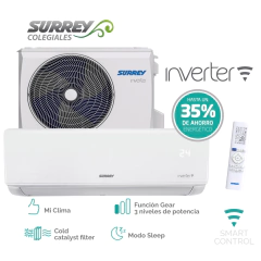 SPLIT SURREY INVERTER SMART 4500 FRIGORIAS FRIO CALOR 553GIQ1801F - comprar online