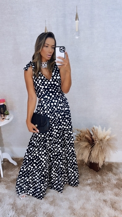vestido longo Poa