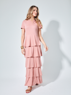 Vestido Camadas Rosê - comprar online