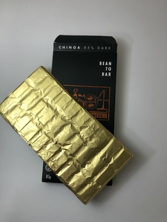 Tableta de chocolate Bean to Bar Extra Dark 85% Cacao x 85 gramos. - Chinoa
