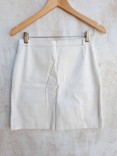 Falda blanca de lino