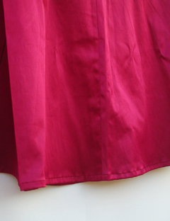 Pollera borravino con tablas - comprar online