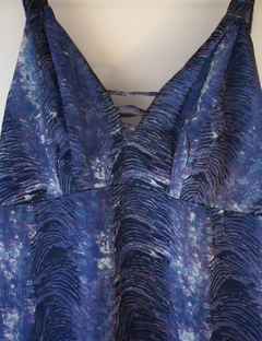 Vestido Azul de gasa MARALMA - comprar online