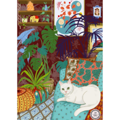 PUZZLE GATO BLANCO