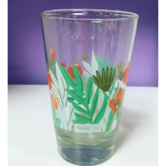 VASO DE VIDRIO OLIVERTA - HOJAS
