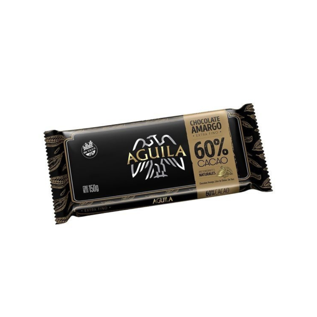 Chocolate AGUILA amargo 60% cacao - tableta x150 grs.