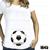 T-shirt Bata Branco Gestante Bebê Bola De Futebol Ref 1645 - comprar online
