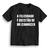 Camiseta Com Frase A Felicidade É Questão De Me Conhecer Preta Ref 4264