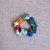 scrunchie de cabelo psicodelícia