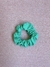 scrunchie de cabelo verde