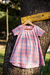 ziguezá vestido bata roupa que cresce infantil vestido infantil estampa grid algodão 