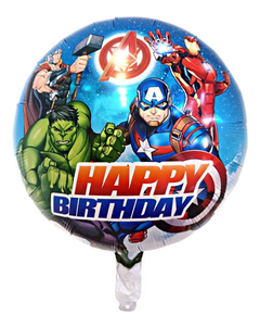 GLOBO AVENGERS FELIZ CUMPLEAÑOS