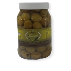 Aceitunas Verdes en Salmuera .Descarozadas. 1/2 Kilo . Simone