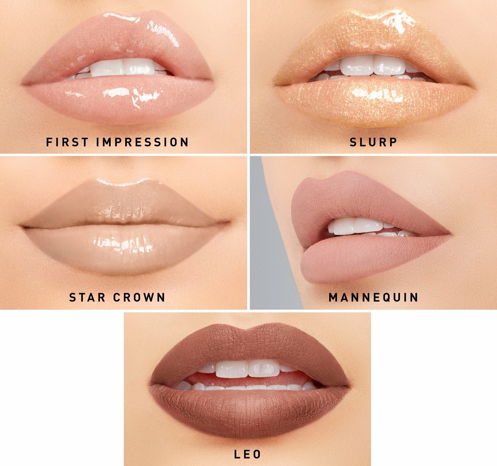 morphe x jeffree star iconic nudes lip collection