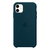 Capa de Silicone para iPhone 11 Apple - Azul Petróleo