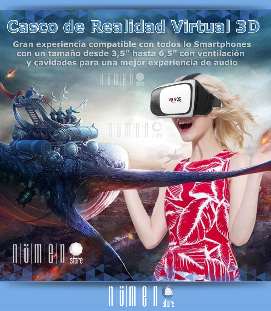 Lentes De Realidad Virtual Para Celular 3D VR Compatible Con