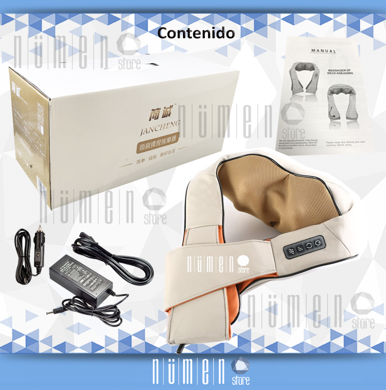 Masajeador Electrico Shiatsu 16 Nodos Espalda Pies Cuello