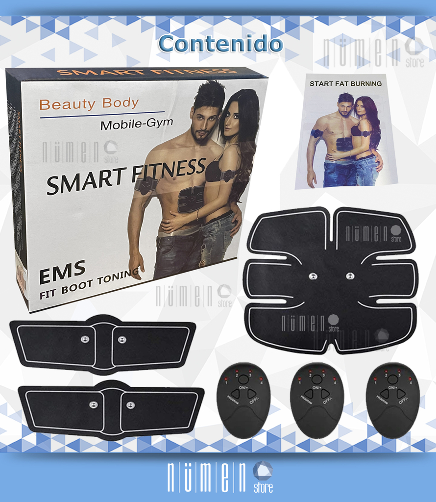 Ripley - ELECTROESTIMULADOR MUSCULAR ABDOMINAL SMART FITNESS SIX PACK