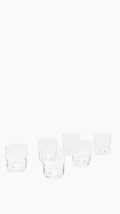 Set x12 Vaso Chico Apilable Cristal - comprar online