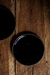 Plato artesanal gres black set*6