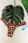 Calcinha semi fio animal print