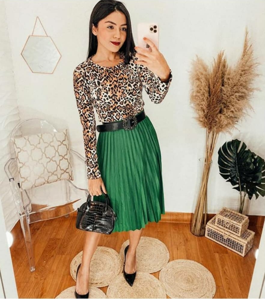blusa manga longa oncinha