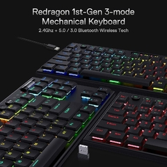 TECL REDRAGON HORUS K621 RGB BT - comprar online