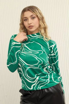 ART.718 MEDIA POLERA MANGA PRINCESA *MODAL SOFT ESTAMPADO* en internet