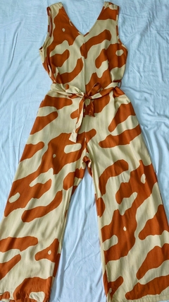 ART.802E MONO LARGO C/BOLSILLO LATERAL LINO ESTAMPADO - tienda online