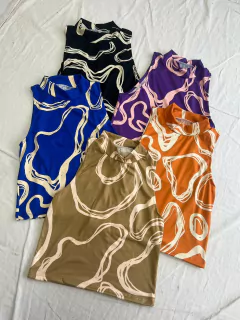 ART.101E MEDIA POLERA TOP *MODAL SOFT ESTAMPADO*