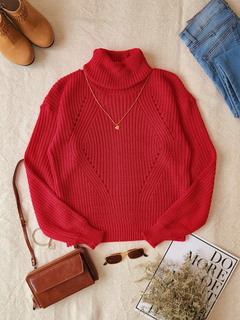 Sweater polera rombo - tienda online