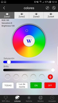 Kit 4 Esferas Jardin 250 con Lampara Move On RGB - Estilo Griscan