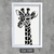 Quadro Minimalista Girafa Baby Cód. 1489 - comprar online