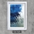 Quadro Abstrato Cinza e Azul Cód. 1625 - comprar online
