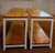 (JB) 2 mesas bajas madera y hierro / 1 × 34 × 50