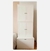 (SF) Dos muebles laqueados de blanco con tiradores de cerámica / 69x69x35 (c/ módulo de guardado) 69x50x41 (cada módulo de abajo) x 178