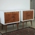 (FJ) Dos mesas de luz y cómoda antiguas pintadas / mesas de luz 50 x 33 x 56 / cómoda 104 x 48 x 88 - comprar online