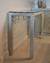 (JB) Recibidor de chapa pintada y vidrio / 110 × 45 × 81