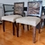 (JB) Juego de comedor, mesa madera base de hierro con cuatro sillas tapizadas y respaldo esterilla / 140 × 140 × 77/48 × 48 × 90 - comprar online
