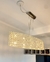 (JB) Lampara colgante estructura cromada caireles de vidrio, de Buena Luz / 105 × 20 × 72