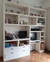 (JB) Biblioteca madera maciza con escritorio / 246 × 262 × 45
