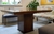 (JB) Mesa madera enchapada / 130 × 130 × 74