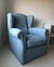(DL) Sillon estilo Berger tapizado en celeste / 85x80x93 (40HA)