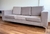 (JB) Sofa tapizado con genero Velutti, patas cromadas. / 221 × 86 × 80