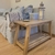 (DL) Banco/ mesa en madera de álamo con tinte petiribi. Nuevos / 80x35x45 / 120x35x45 - comprar online